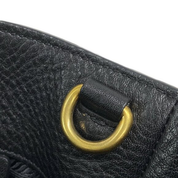 PRADA - Black Leather Tote Bag 666-050225 - Picture 9 of 14